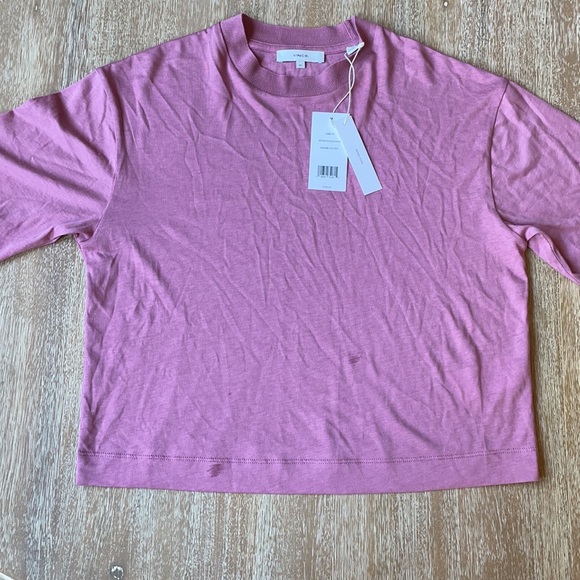 Vince Pink Crop Top Size XS - Picture 3 of 11